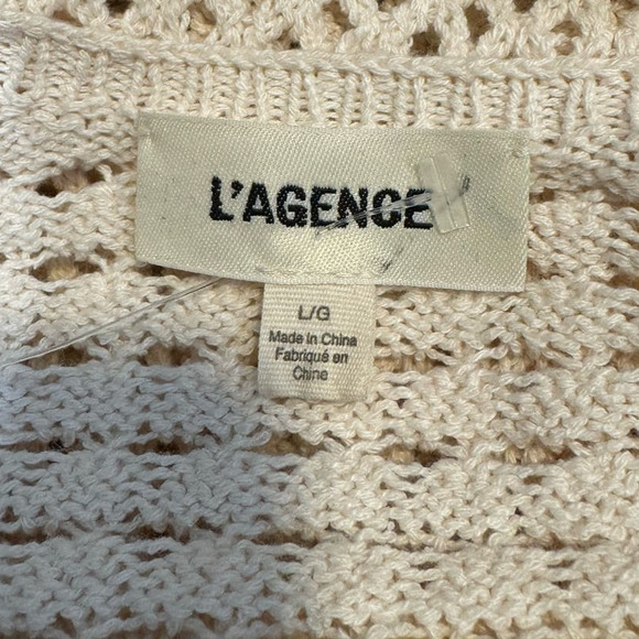 LAGENCE NWOT $330 Sammy Tank & Shrug set in Ecru Size L - Picture 8 of 10
